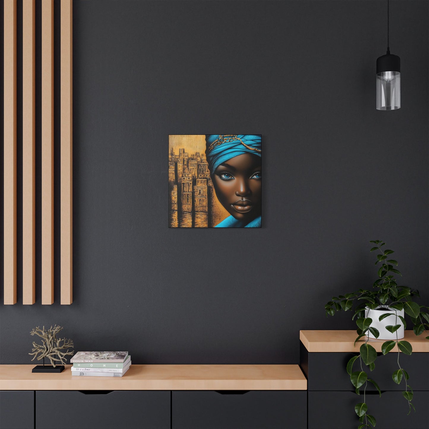 ThurmanatorX Art | Empress of Copper & Cobalt | Aphrochrysalis | Satin Canvas Art Print