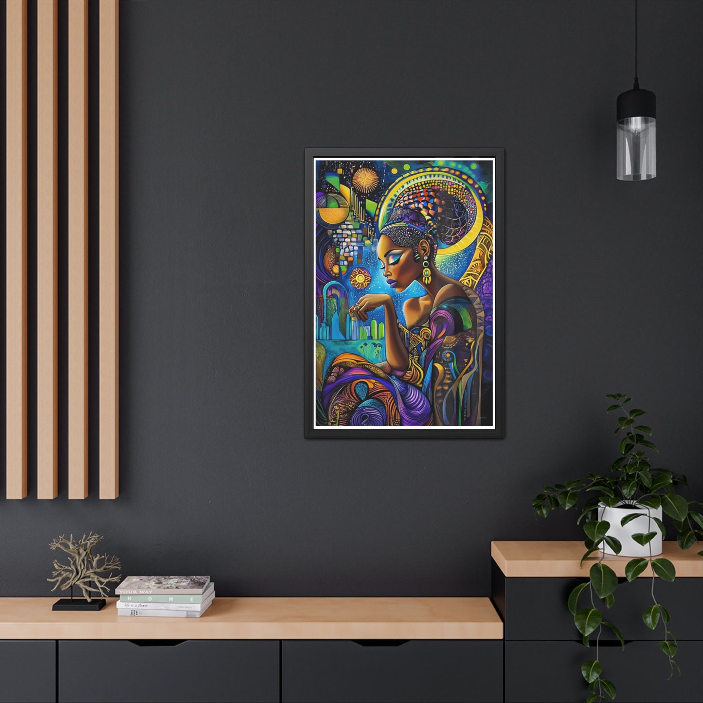 ThurmanatorX Art | Solar Bloom | Aphrochrysalis | Framed Poster Print