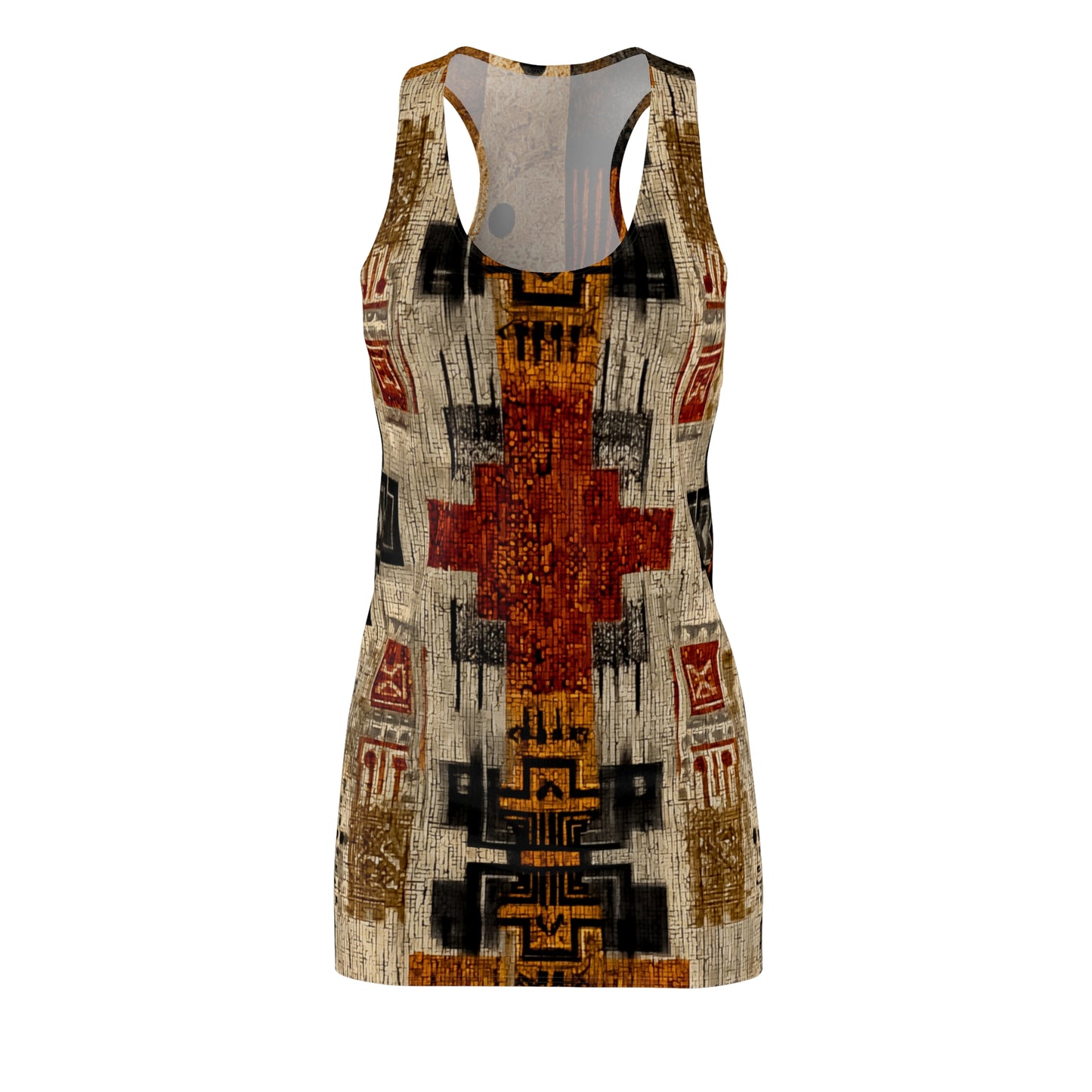 ThurmanatorX Art | Umbaé AphroBoho Racerback Dress | Bohemian Summer Style • Artistic Casual Wear • Unique Gift for Women