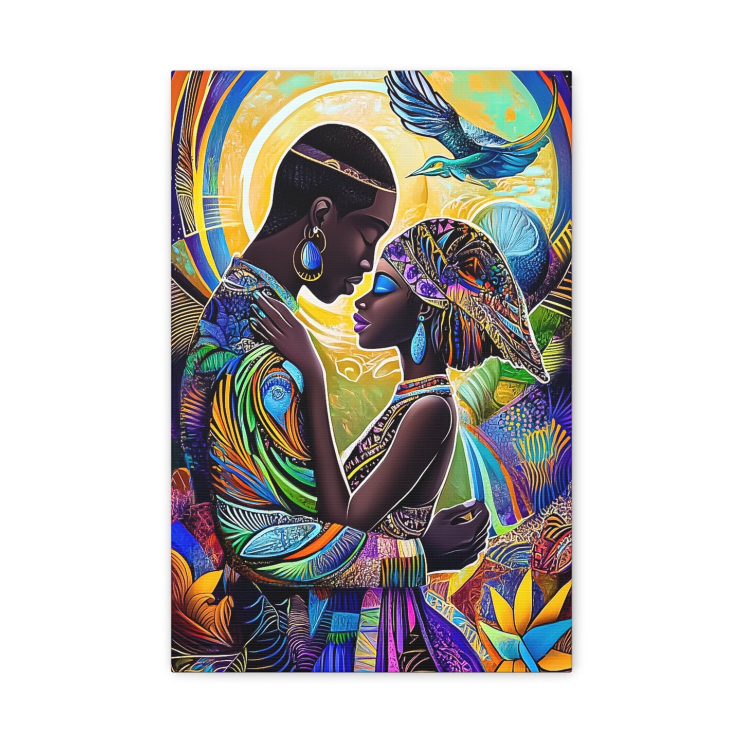 ThurmanatorX Art | Cosmic Roots, Golden Flow | Aphrochrysalis | Matte Canvas, Stretched, 1.25"