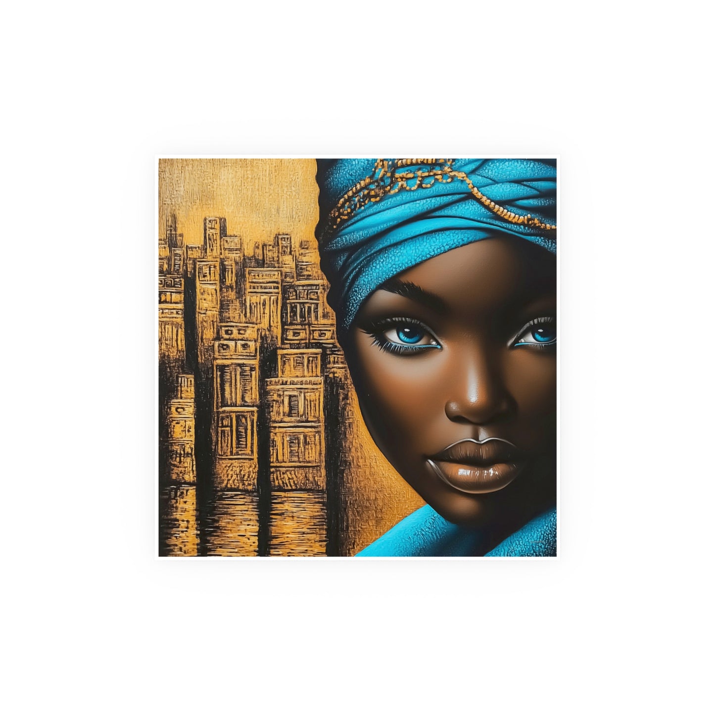 ThurmanatorX Art | Empress of Copper & Cobalt | Aphrochrysalis | Satin Wall Art Print