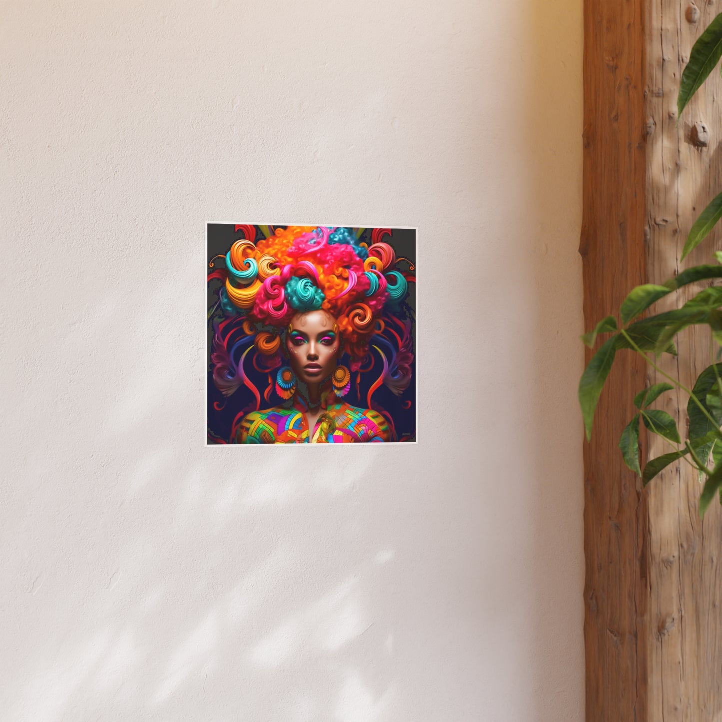 ThurmanatorX Art | Cosmic Crowned Reverie | Aphrochrysalis | Satin Wall Art Print