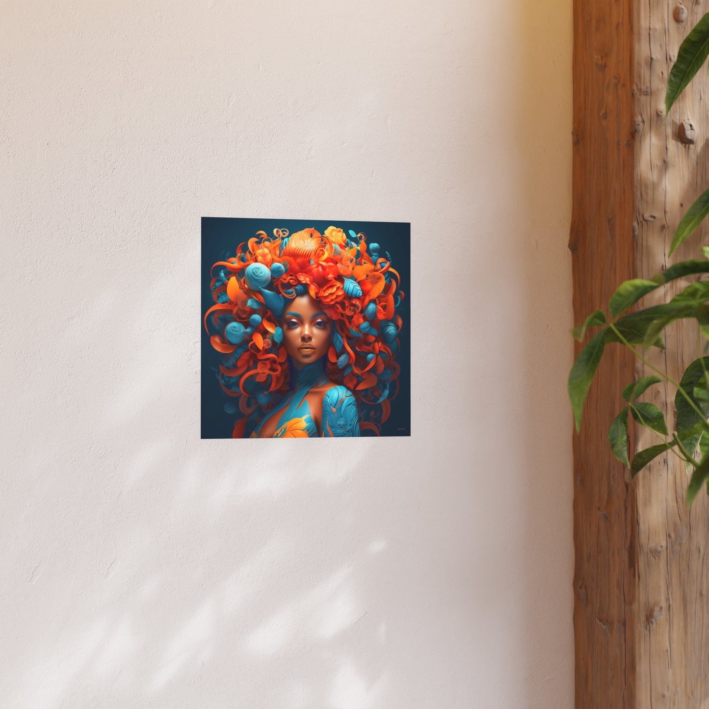 Vibrant Portrait Poster(Square) - Satin Wall Art Prints