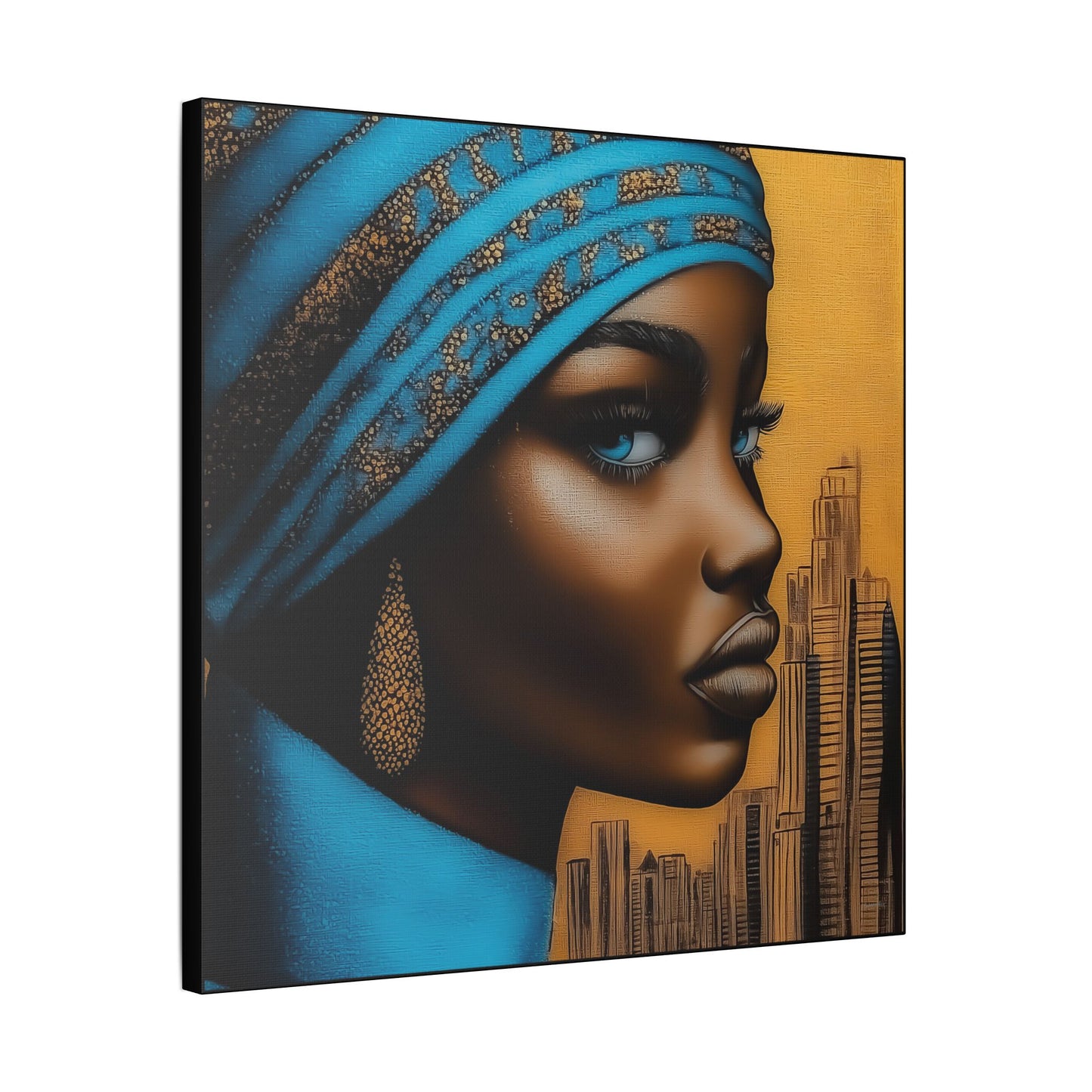 ThurmanatorX Art | Nyla, Guardian of the Highrise | Aphrochrysalis | Satin Canvas Art Print