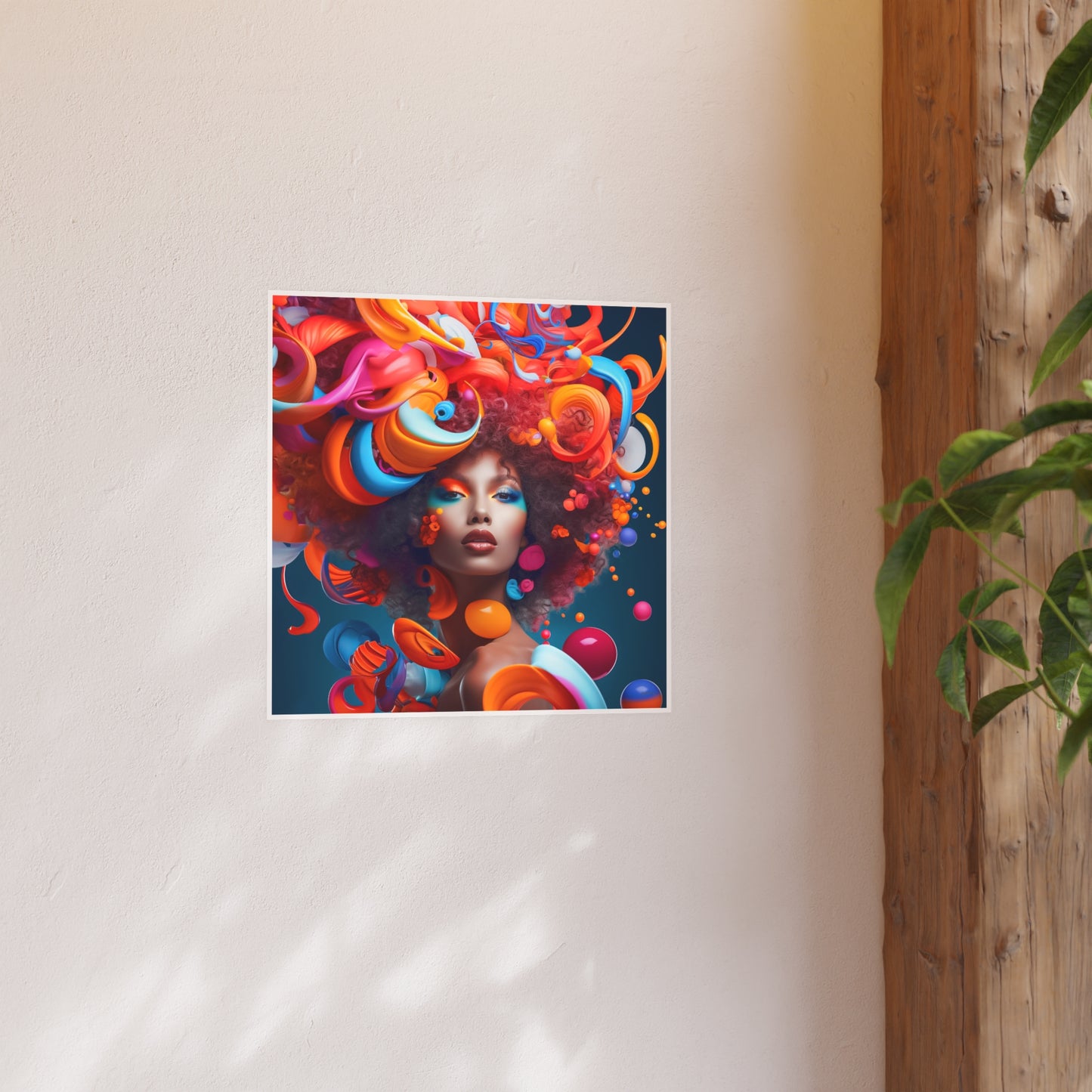 ThurmanatorX Art | Bloomdream Muse | Aphrochrysalis | Satin Wall Art Print