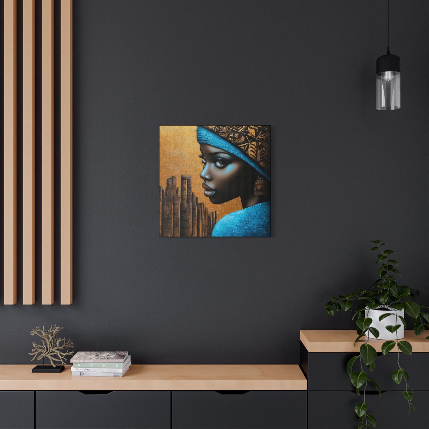 ThurmanatorX Art | Makeda in Gold Light | Aphrochrysalis | Satin Canvas Art Print