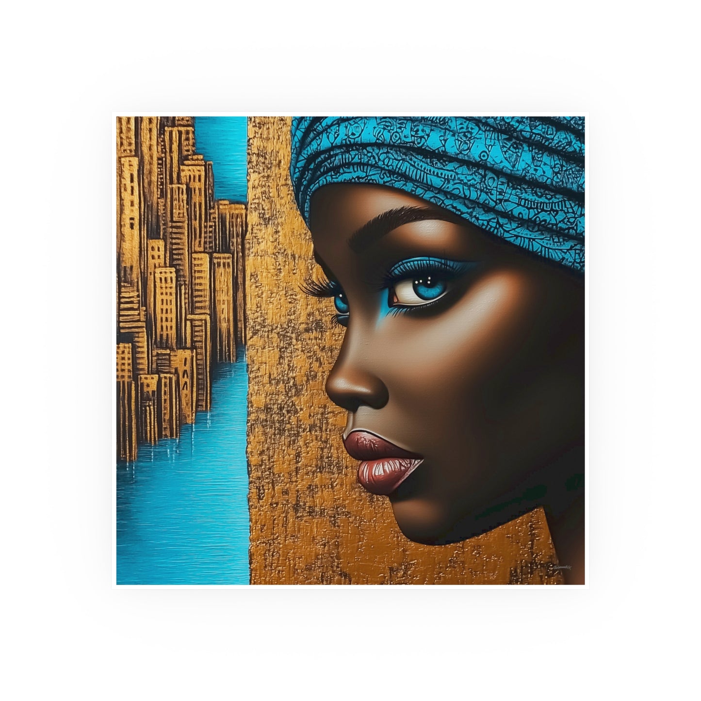ThurmanatorX Art | Essence of Blue Reverie | Aphrochrysalis | Satin Wall Art Print