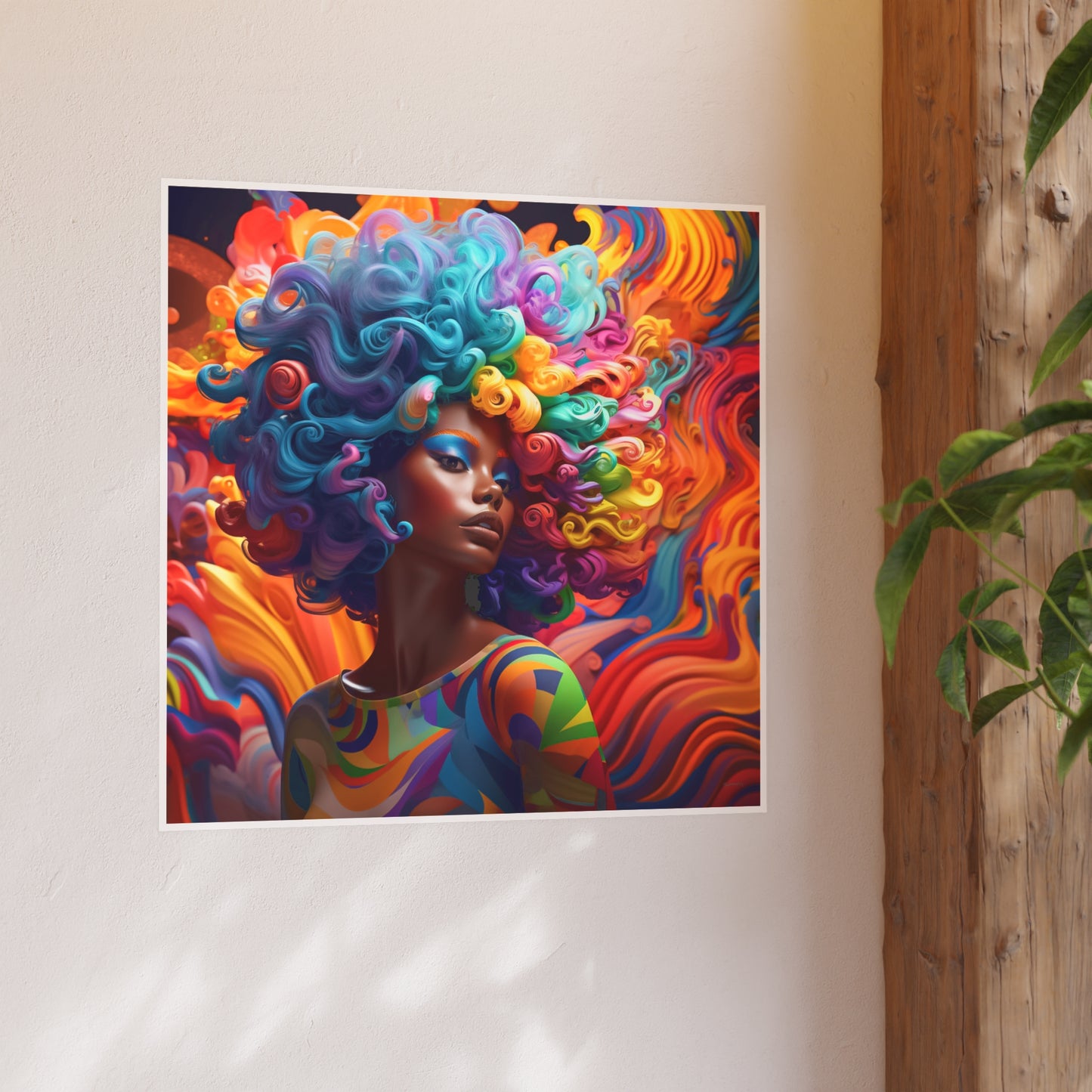 ThurmanatorX Art | Electric Moxie | Aphrochrysalis | Satin Wall Art Print