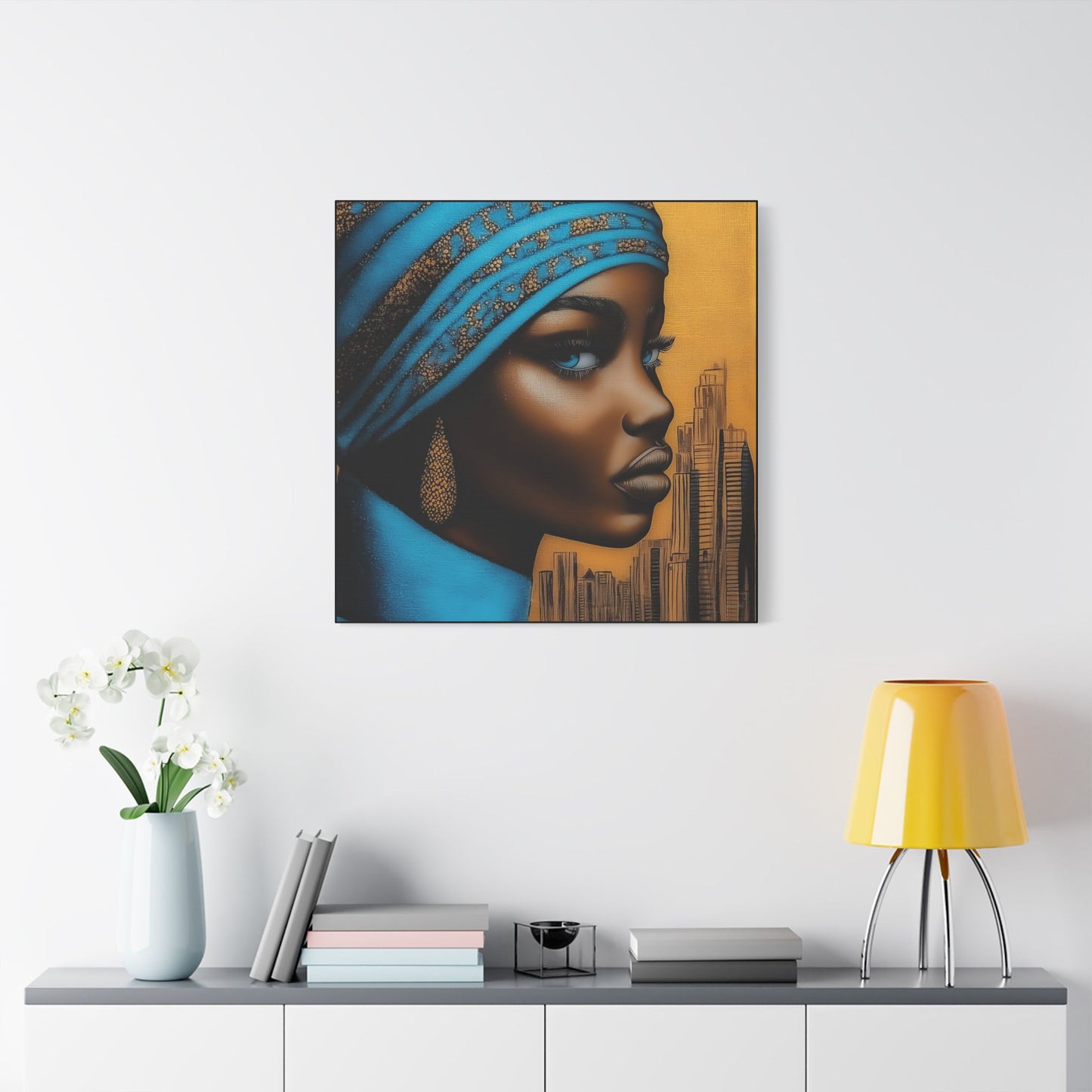 ThurmanatorX Art | Nyla, Guardian of the Highrise | Aphrochrysalis | Satin Canvas Art Print