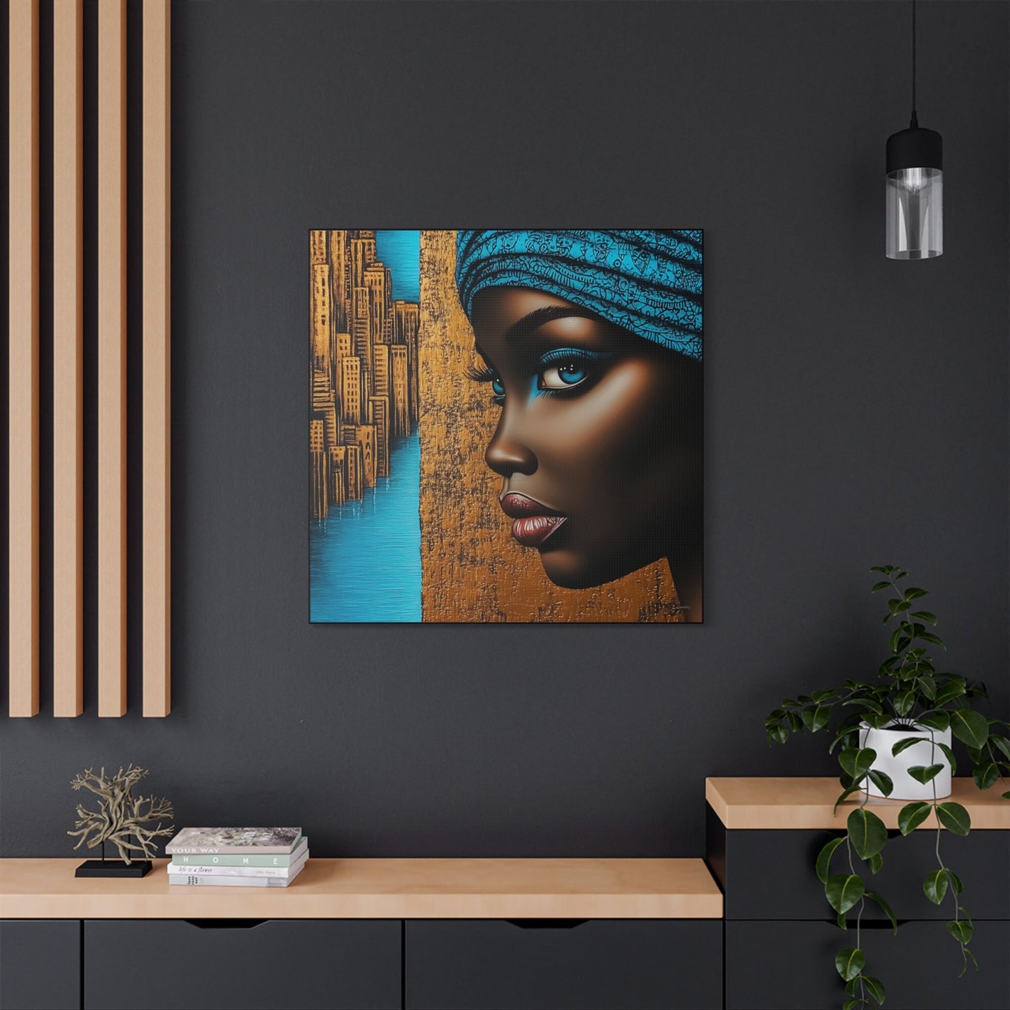 ThurmanatorX Art | Essence of Blue Reverie | Aphrochrysalis | Satin Canvas Art Print