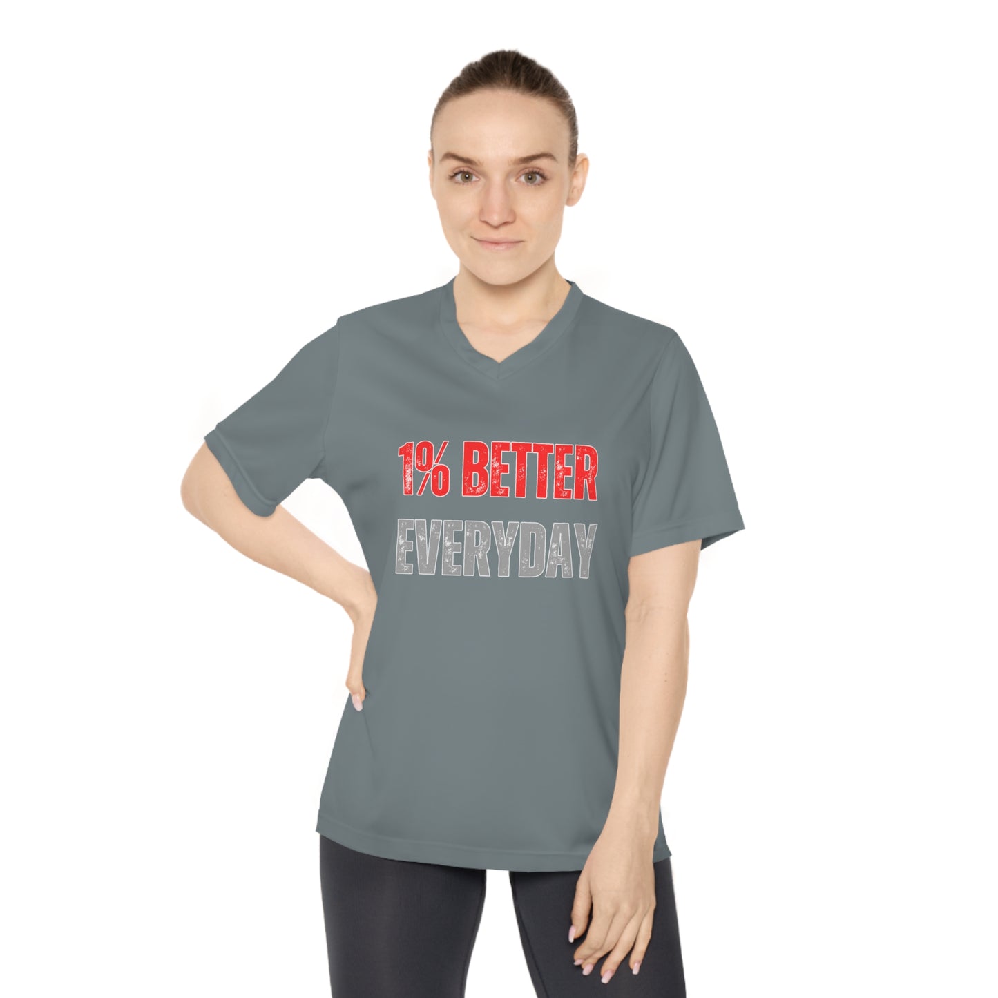 ThurmanatorX Art | 1% Better Everyday | Aphrodisiart | Performance V-Neck Tee
