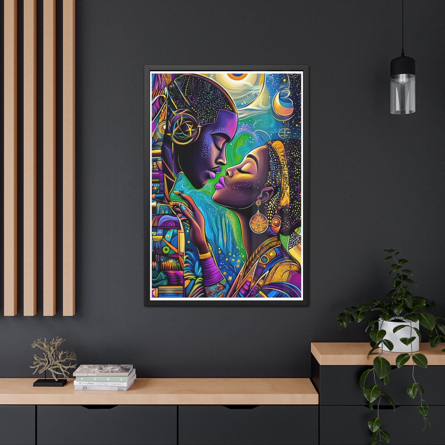 ThurmanatorX Art | Moonlight Mindscape | Aphrochrysalis | Framed Poster Print