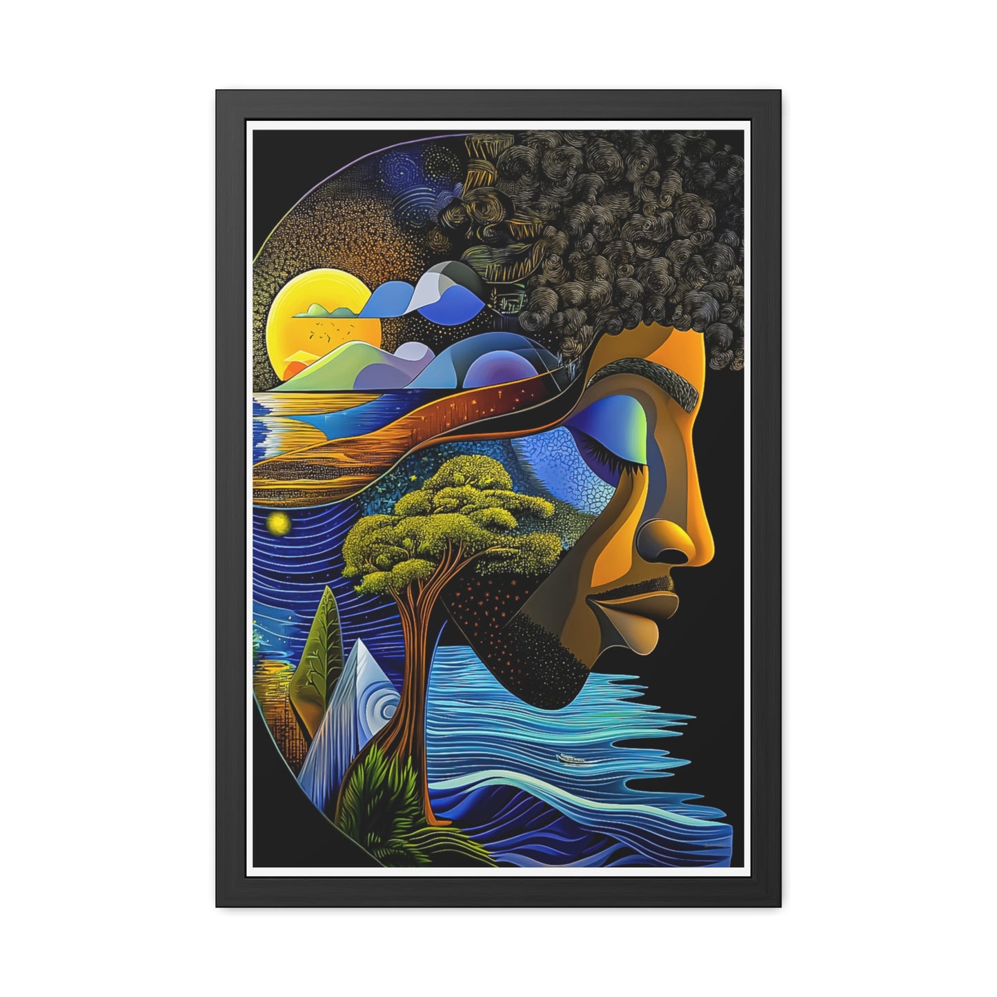 ThurmanatorX Art | Divinity in Silence | Aphrochrysalis | Framed Poster Print