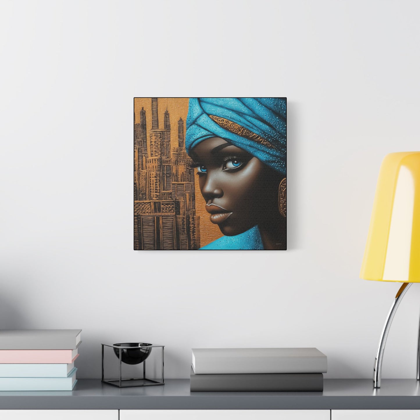 ThurmanatorX Art | Neon Dust & Indigo Flame | Aphrochrysalis | Satin Canvas Art Print