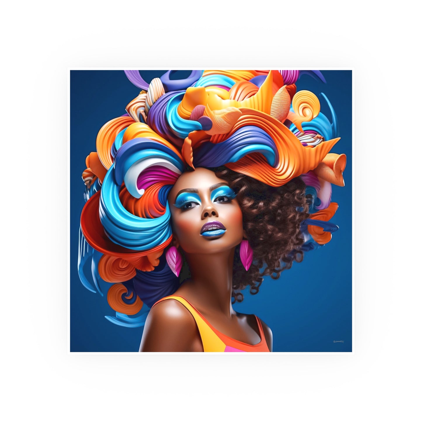ThurmanatorX Art | Aura Bloom Manifest | Aphrochrysalis | Satin Wall Art Print