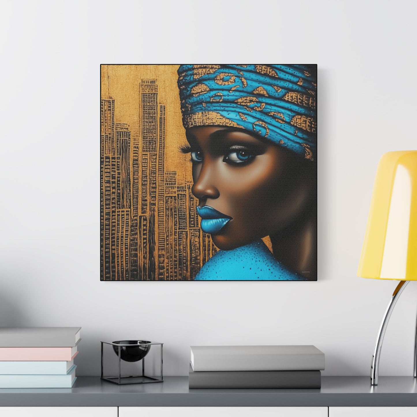 ThurmanatorX Art | Zariah, Eyes of the Metropolis | Aphrochrysalis | Satin Canvas Art Print