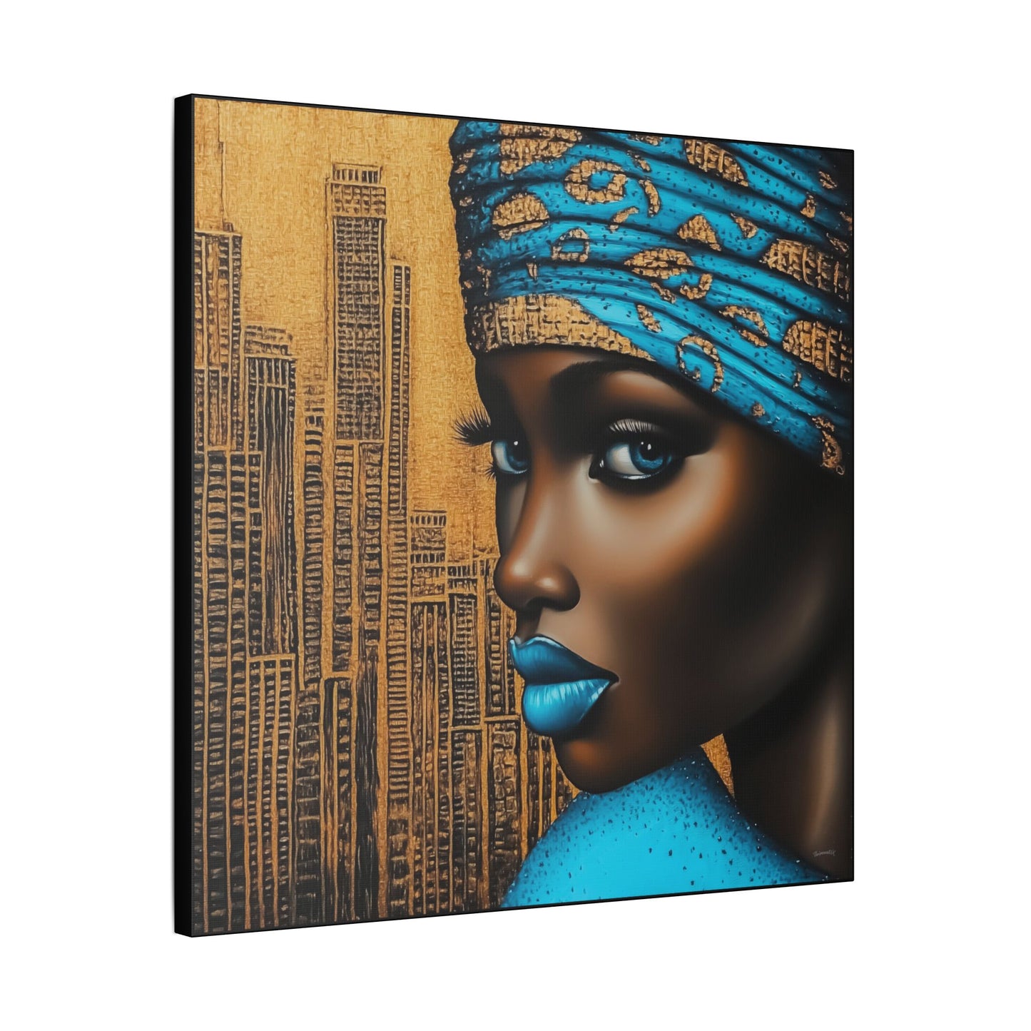 ThurmanatorX Art | Zariah, Eyes of the Metropolis | Aphrochrysalis | Satin Canvas Art Print