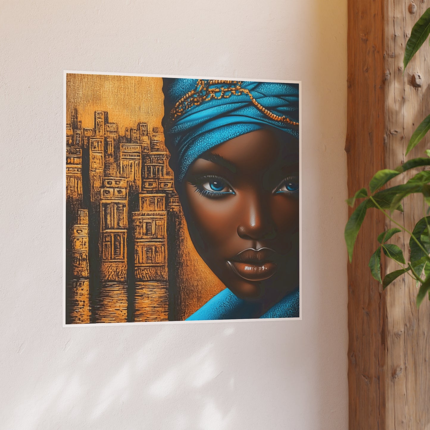 ThurmanatorX Art | Empress of Copper & Cobalt | Aphrochrysalis | Satin Wall Art Print