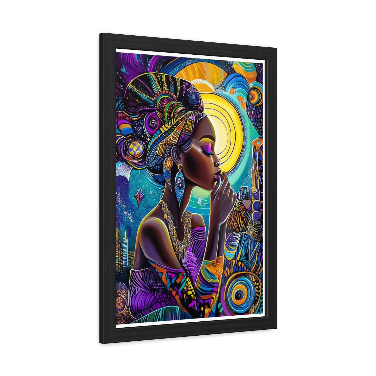 ThurmanatorX Art | Crowned in Nebulas | Aphrochrysalis | Framed Poster Print