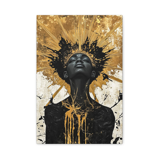 ThurmanatorX Art | Enigma in Gold | Aphrodisiart | Matte Canvas Print