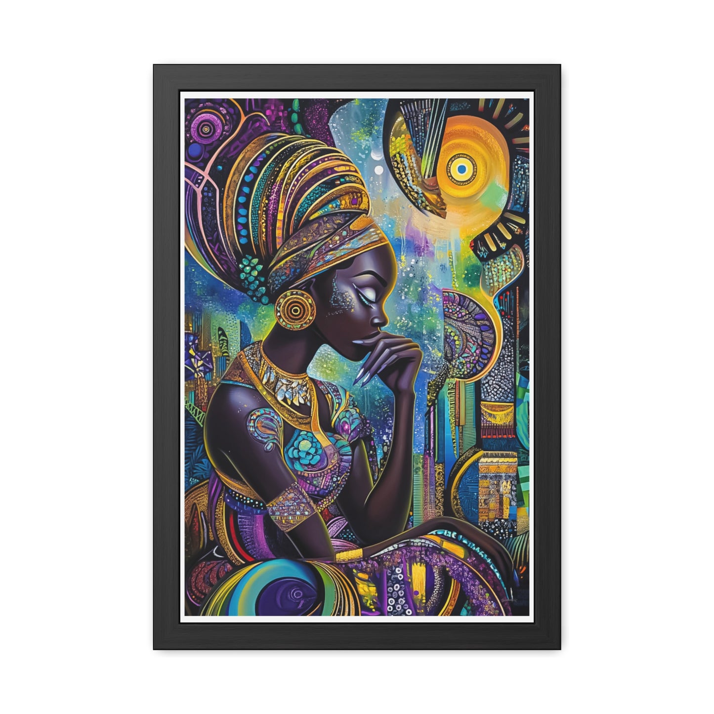 ThurmanatorX Art | Celestia & the Devoted | Aphrochrysalis | Framed Poster Print