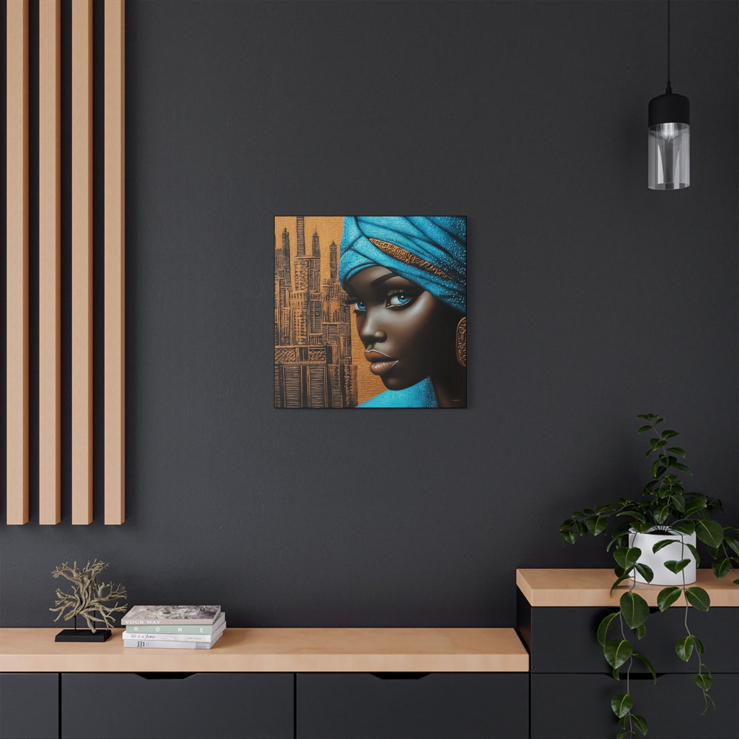 ThurmanatorX Art | Neon Dust & Indigo Flame | Aphrochrysalis | Satin Canvas Art Print