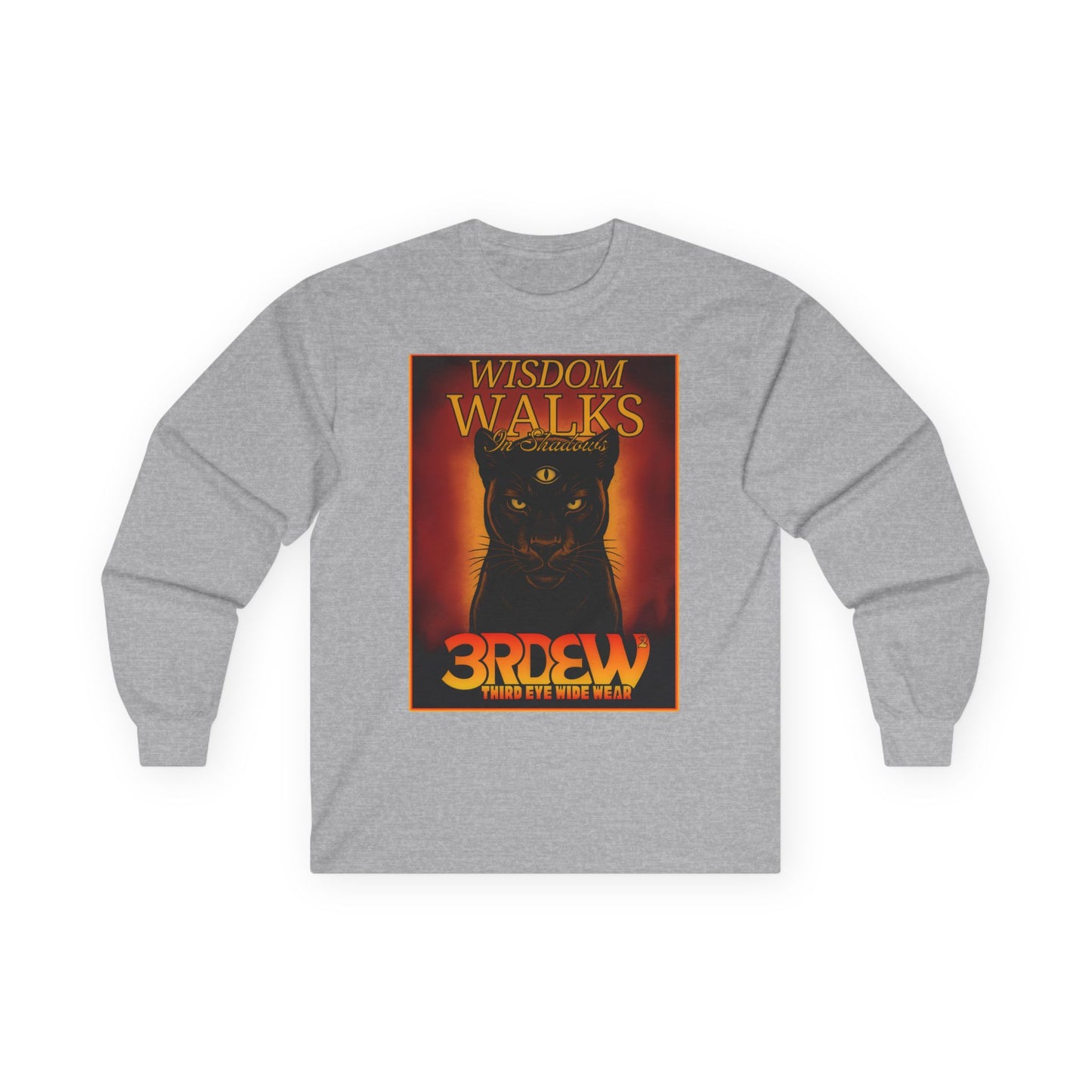 3RDEW² | Wisdoms Walks In Shadows | Third Eye Wide Wear | Unisex Ultra Cotton Long Sleeve Tee
