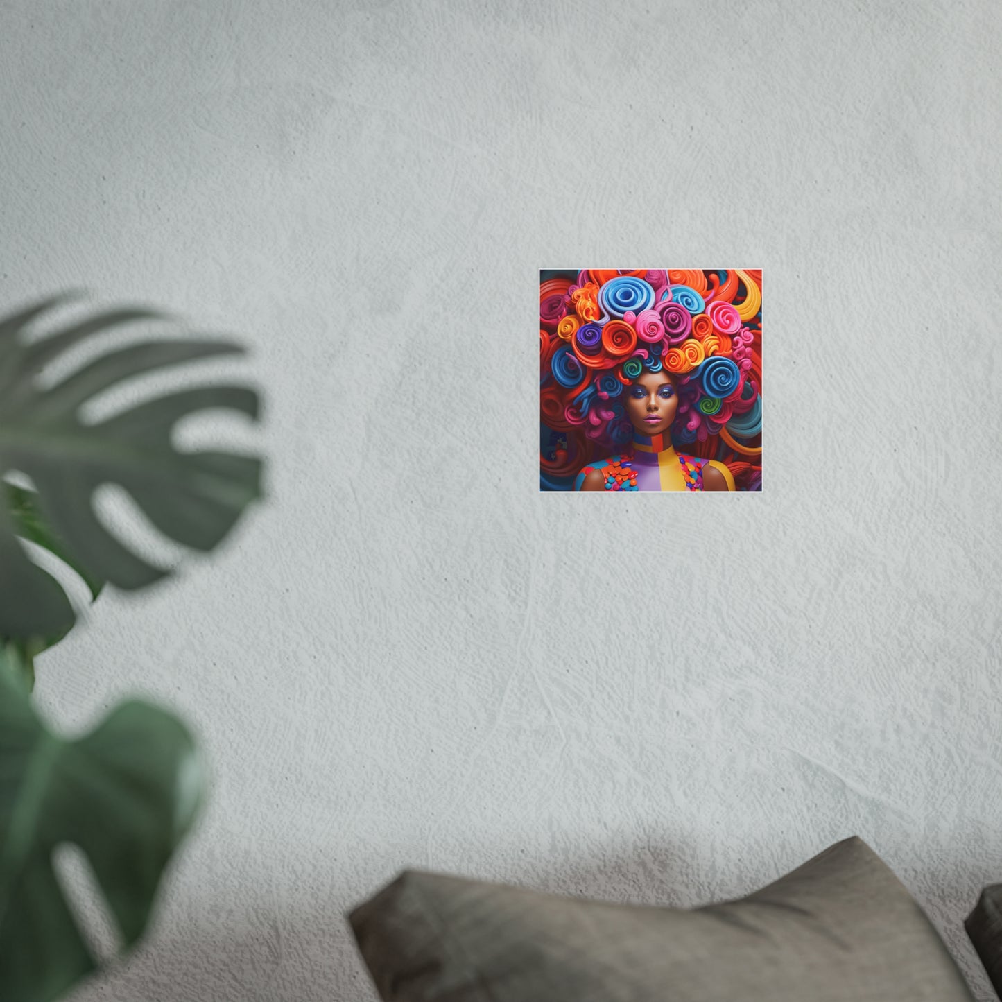 ThurmanatorX Art | Neon Crown Ascend | Aphrochrysalis | Satin Wall Art Print