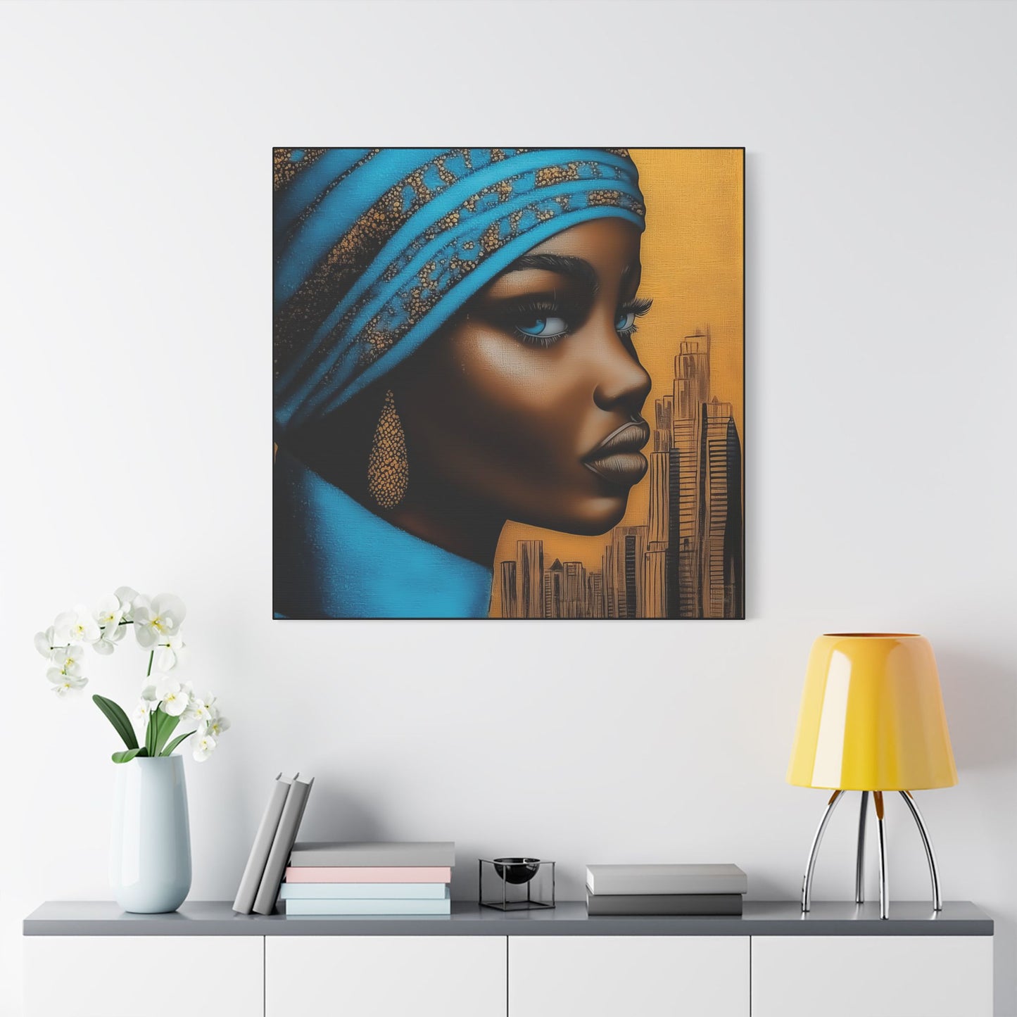 ThurmanatorX Art | Nyla, Guardian of the Highrise | Aphrochrysalis | Satin Canvas Art Print