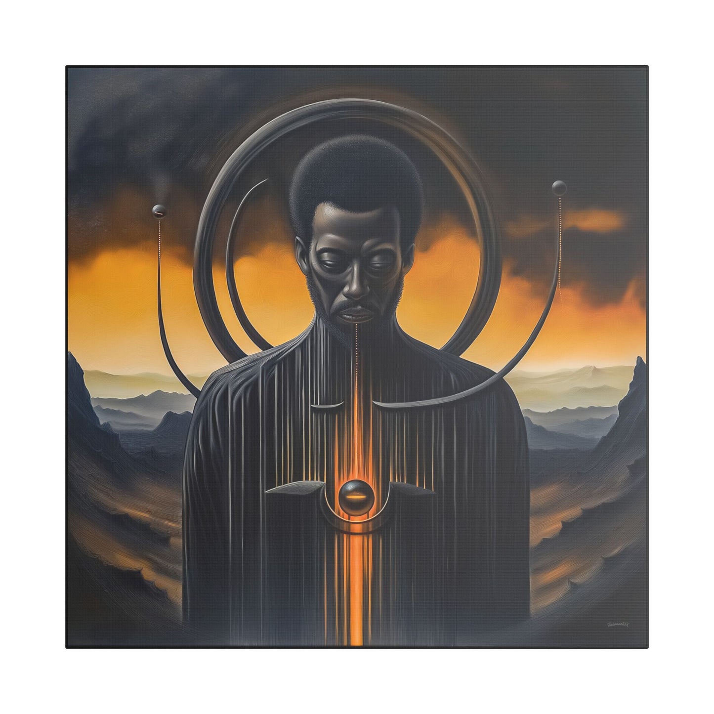 ThurmanatorX Art | Orbichant | AphrodisiDark | Satin Canvas Art Print