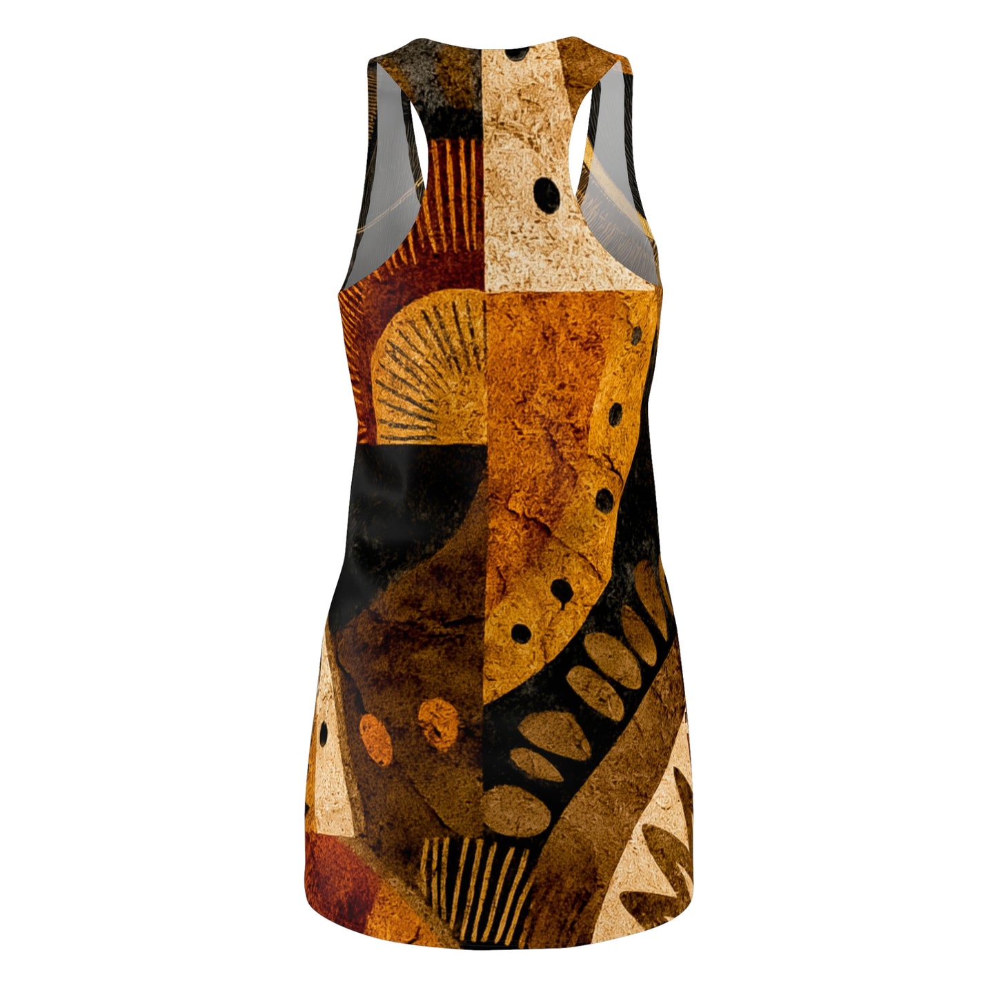 ThurmanatorX Art | Sundrix AphroBoho Racerback Dress | Bohemian Summer Style • Artistic Casual Wear • Unique Gift for Women