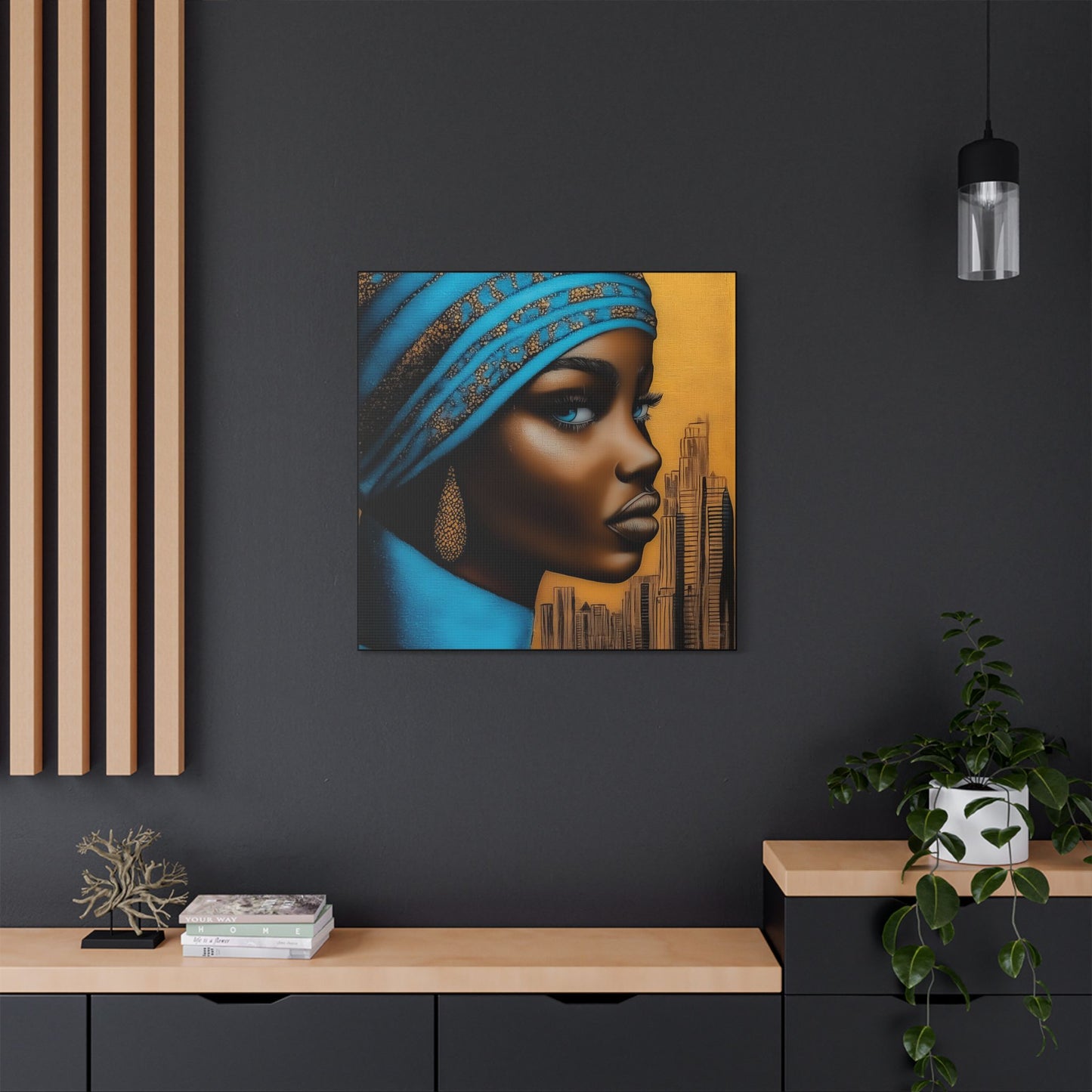 ThurmanatorX Art | Nyla, Guardian of the Highrise | Aphrochrysalis | Satin Canvas Art Print