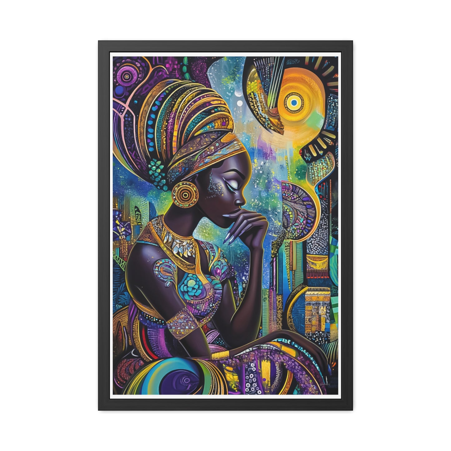 ThurmanatorX Art | Celestia & the Devoted | Aphrochrysalis | Framed Poster Print