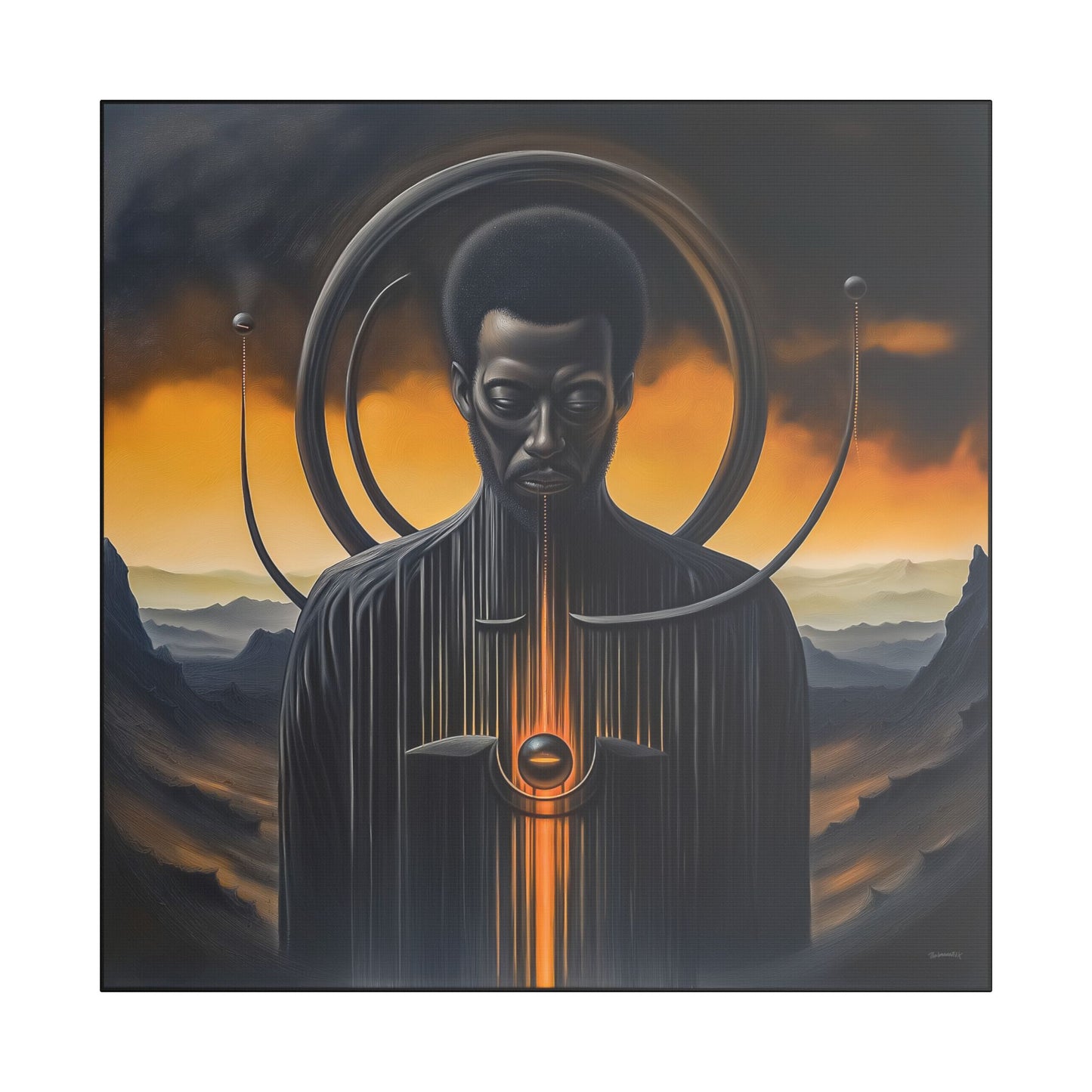 ThurmanatorX Art | Orbichant | AphrodisiDark | Satin Canvas Art Print