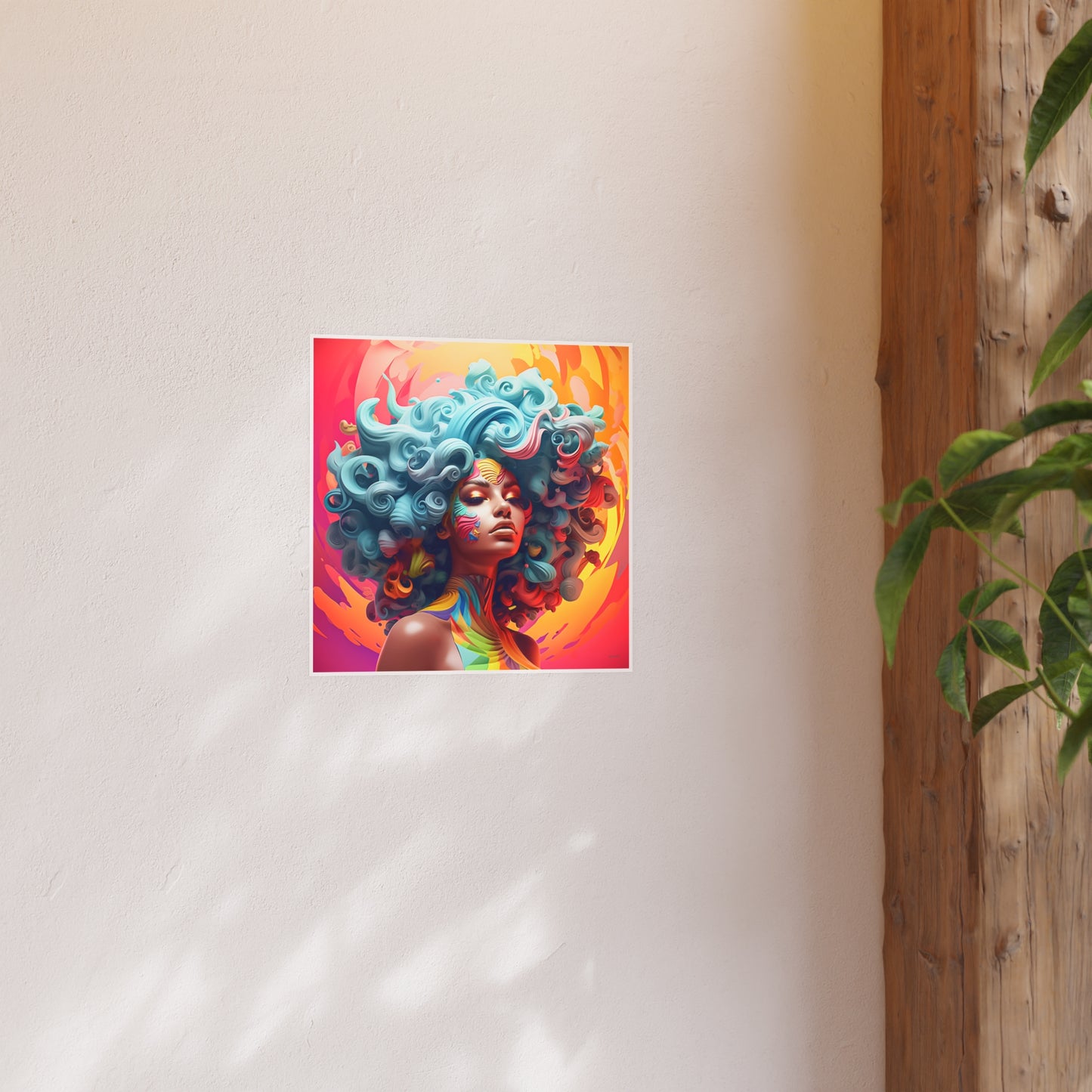 ThurmanatorX Art | Radiant Coil Ascension | Aphrochrysalis | Satin Wall Art Print