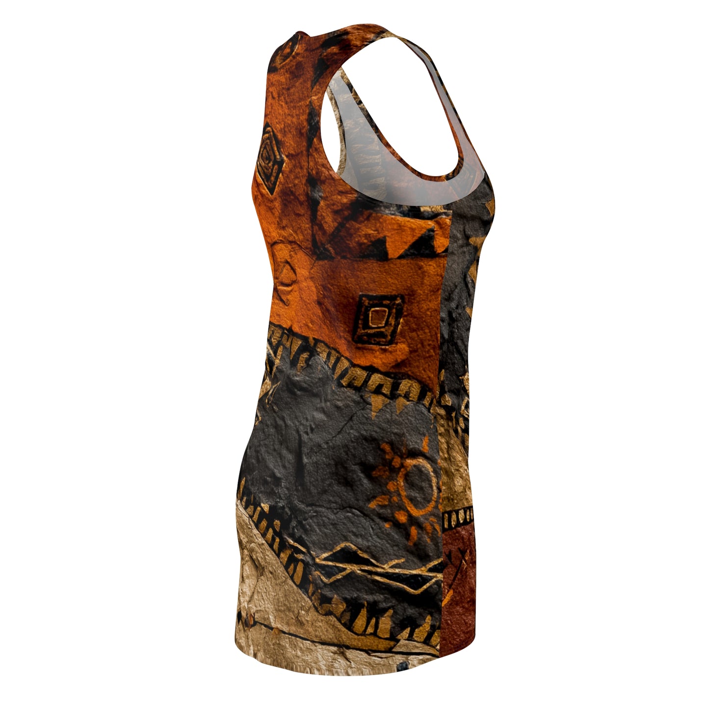 ThurmanatorX Art | Lakori AphroBoho Racerback Dress | Bohemian Summer Style • Artistic Casual Wear • Unique Gift for Women