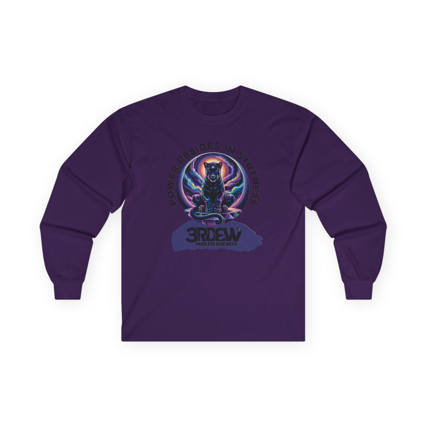 3RDEW² | Power Resides In Stillness | Third Eye Wide Wear | Unisex Ultra Cotton Long Sleeve Tee