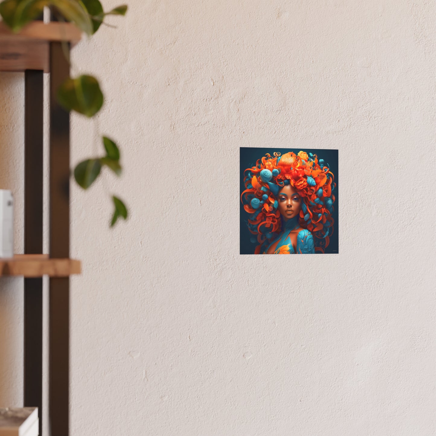 Vibrant Portrait Poster(Square) - Satin Wall Art Prints