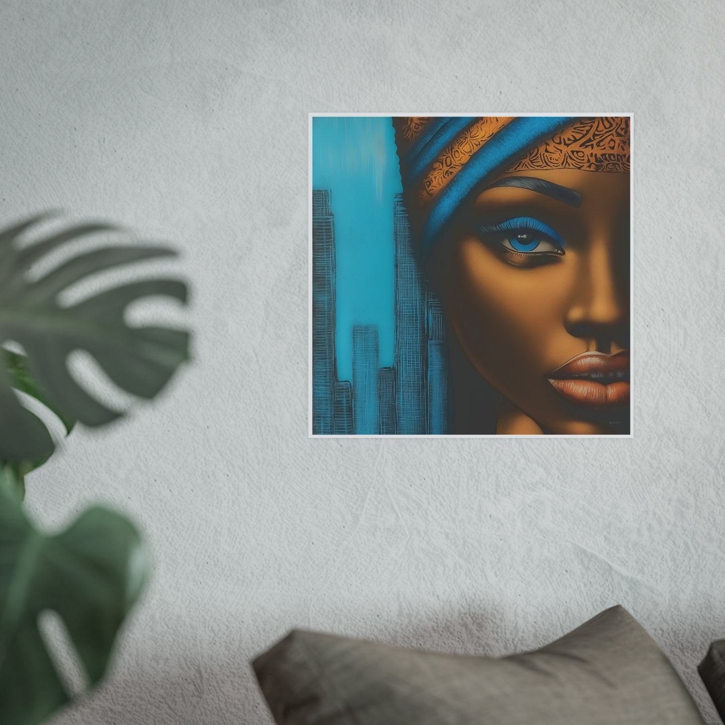 ThurmanatorX Art | Azure Pulse of the City | Aphrochrysalis | Satin Wall Art Print