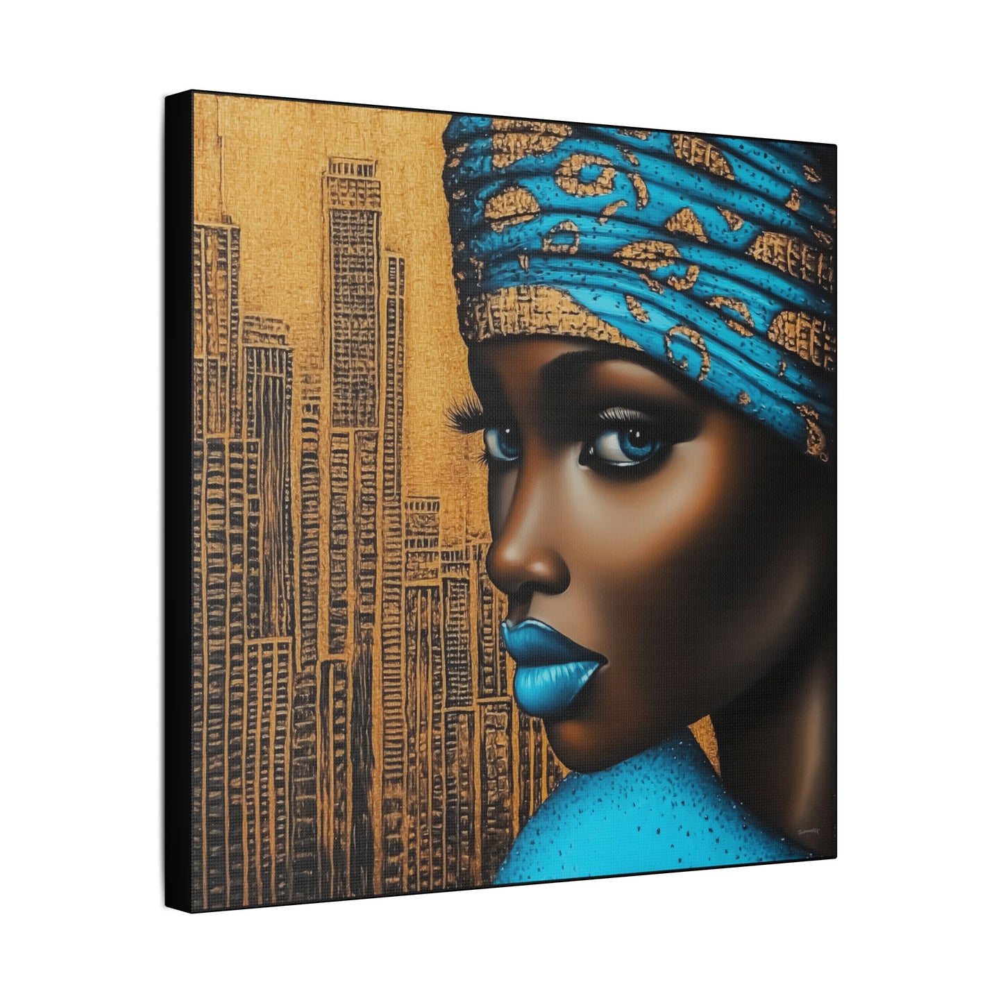 ThurmanatorX Art | Zariah, Eyes of the Metropolis | Aphrochrysalis | Satin Canvas Art Print