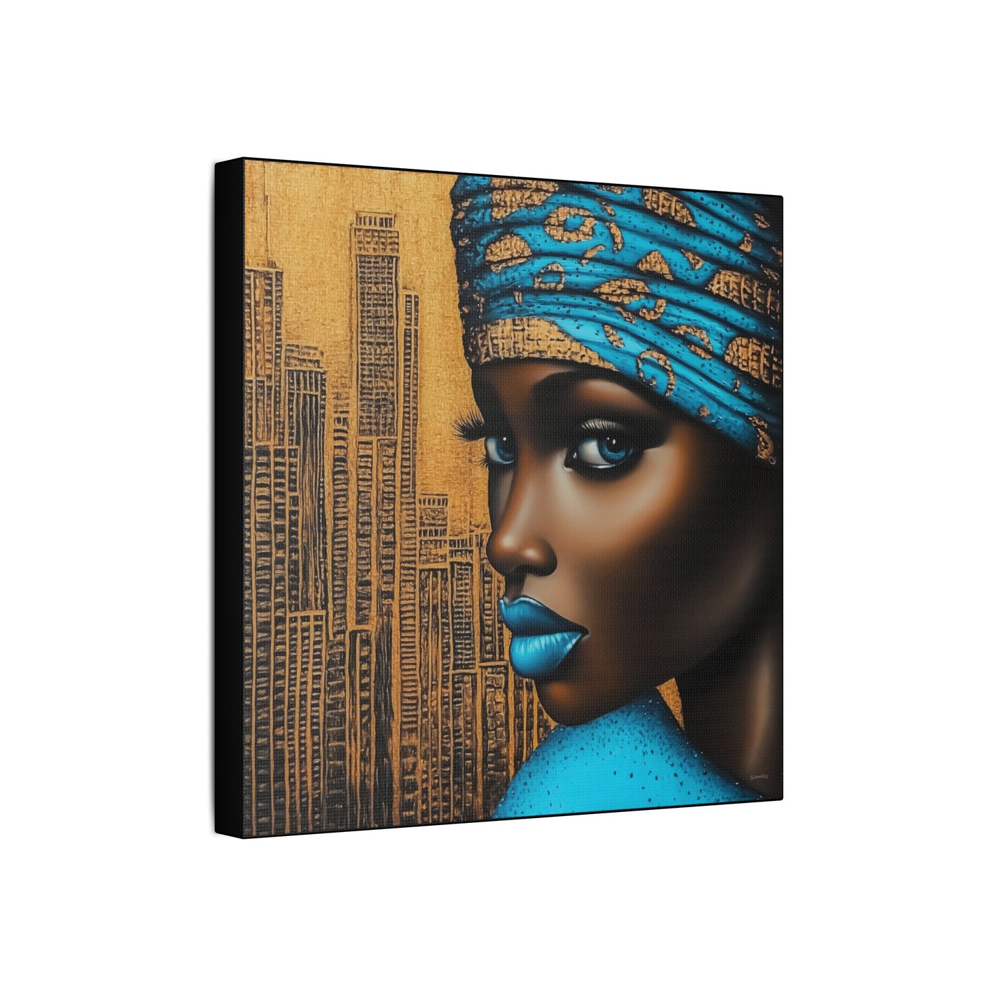 ThurmanatorX Art | Zariah, Eyes of the Metropolis | Aphrochrysalis | Satin Canvas Art Print
