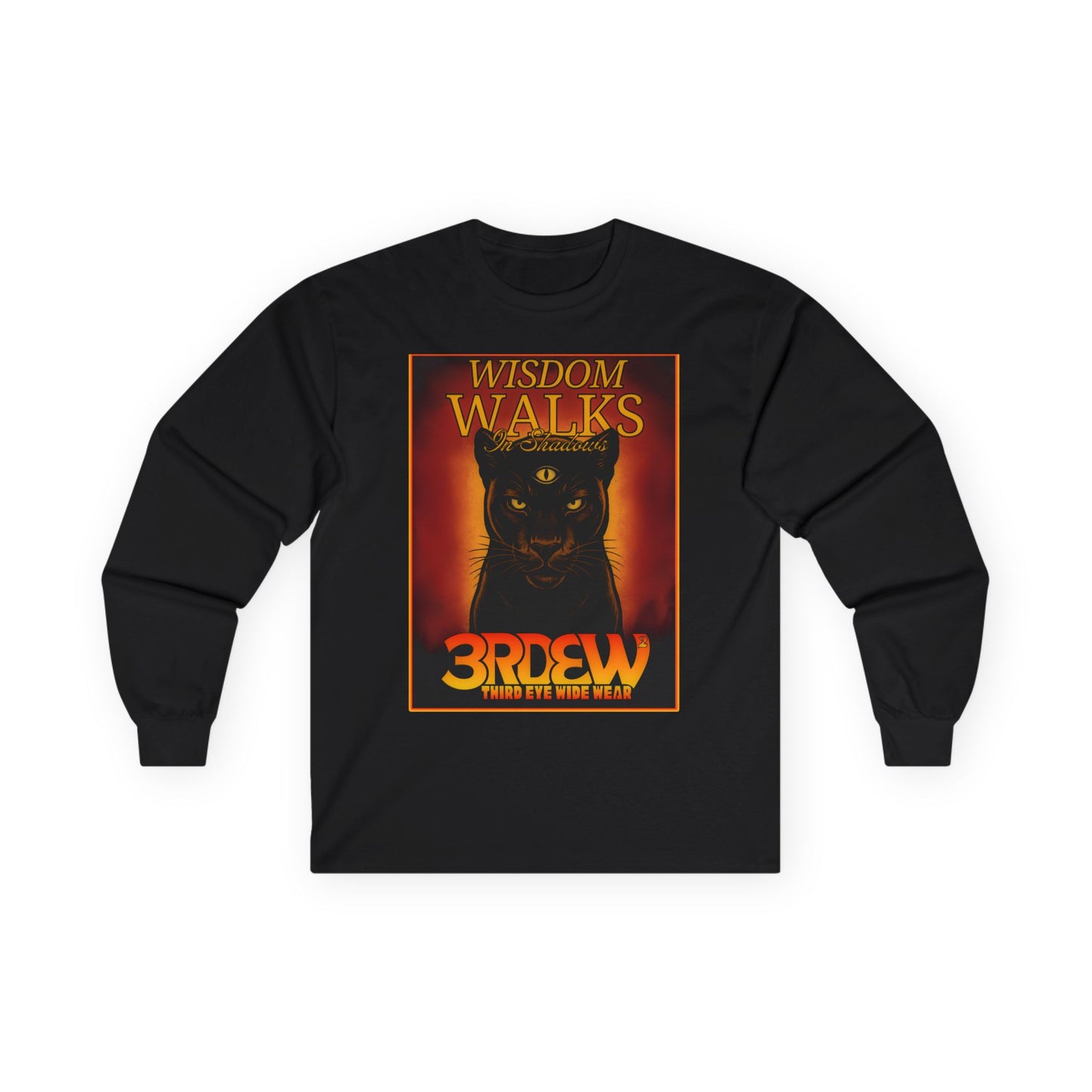 3RDEW² | Wisdoms Walks In Shadows | Third Eye Wide Wear | Unisex Ultra Cotton Long Sleeve Tee