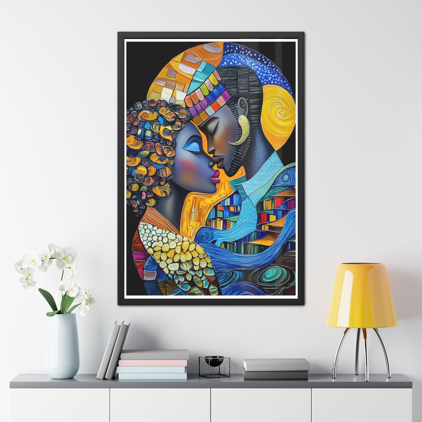 ThurmanatorX Art | Nebula Kiss | Aphrochrysalis | Framed Poster Print