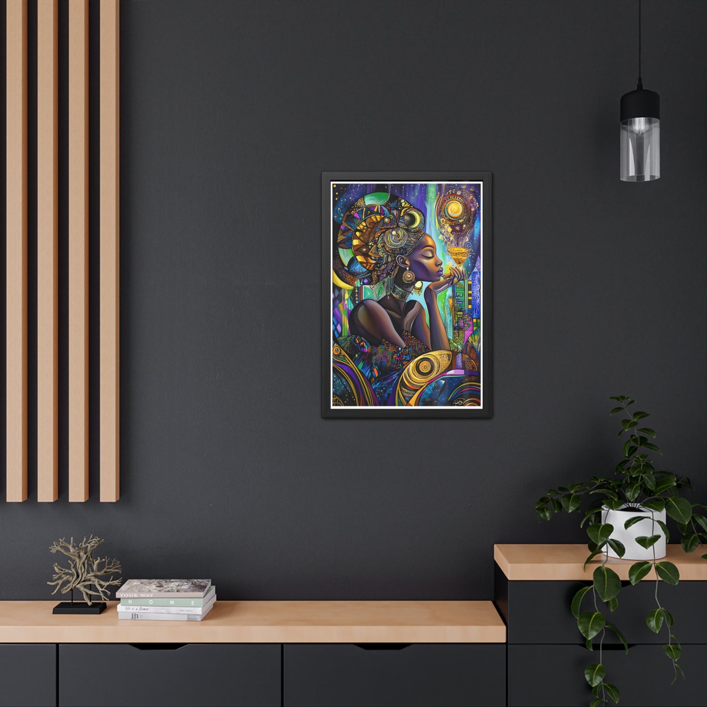ThurmanatorX Art | The Prayer of Her Light | Aphrochrysalis | Framed Poster Print
