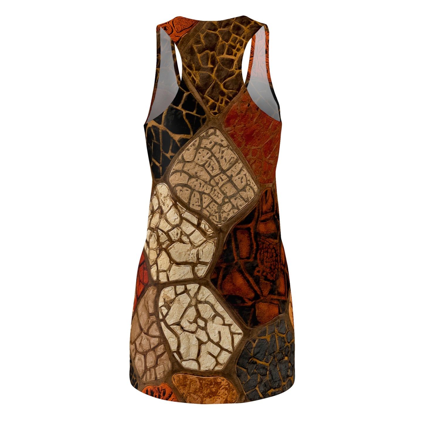 ThurmanatorX Art | Pavara AphroBoho Racerback Dress | Bohemian Summer Style • Artistic Casual Wear • Unique Gift for Women