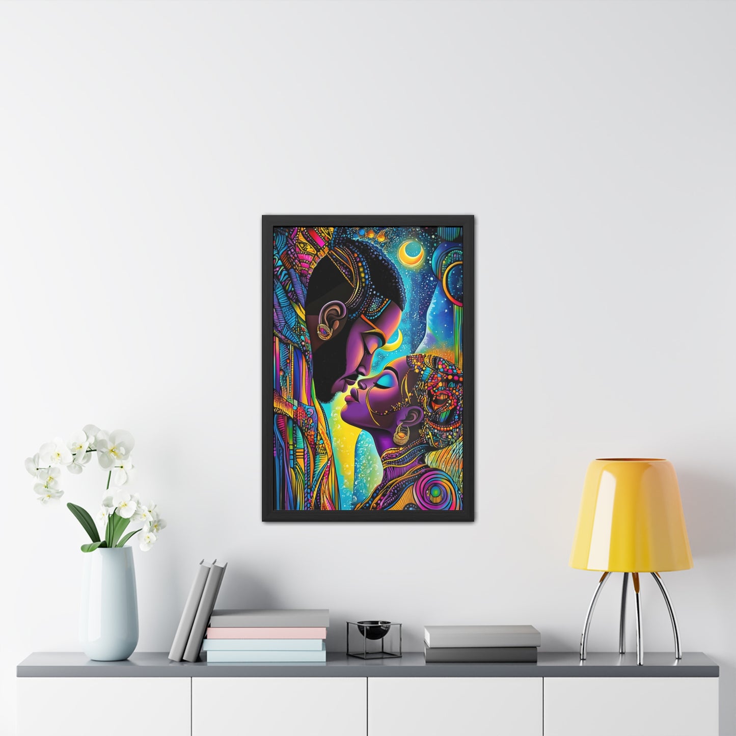 ThurmanatorX Art | Celestia & the Devoted | Aphrochrysalis | Framed Poster Print