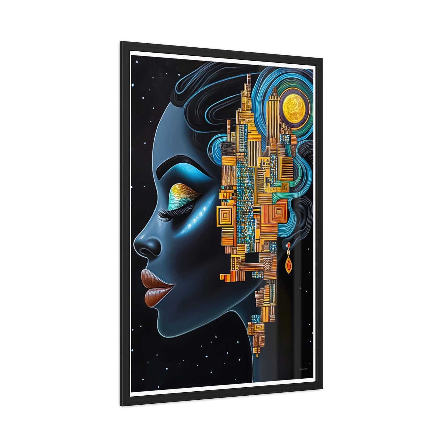 ThurmanatorX Art | Ancestral Frequencies | Aphrochrysalis | Framed Poster Print