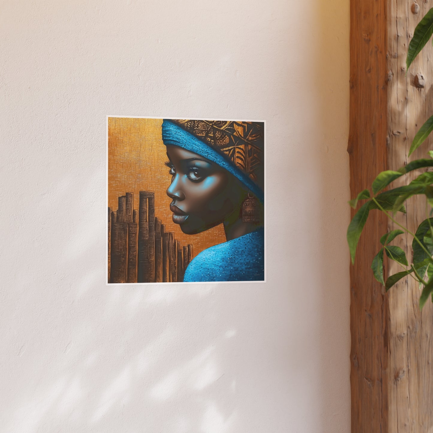 ThurmanatorX Art | Makeda in Gold Light | Aphrochrysalis | Satin Wall Art Print