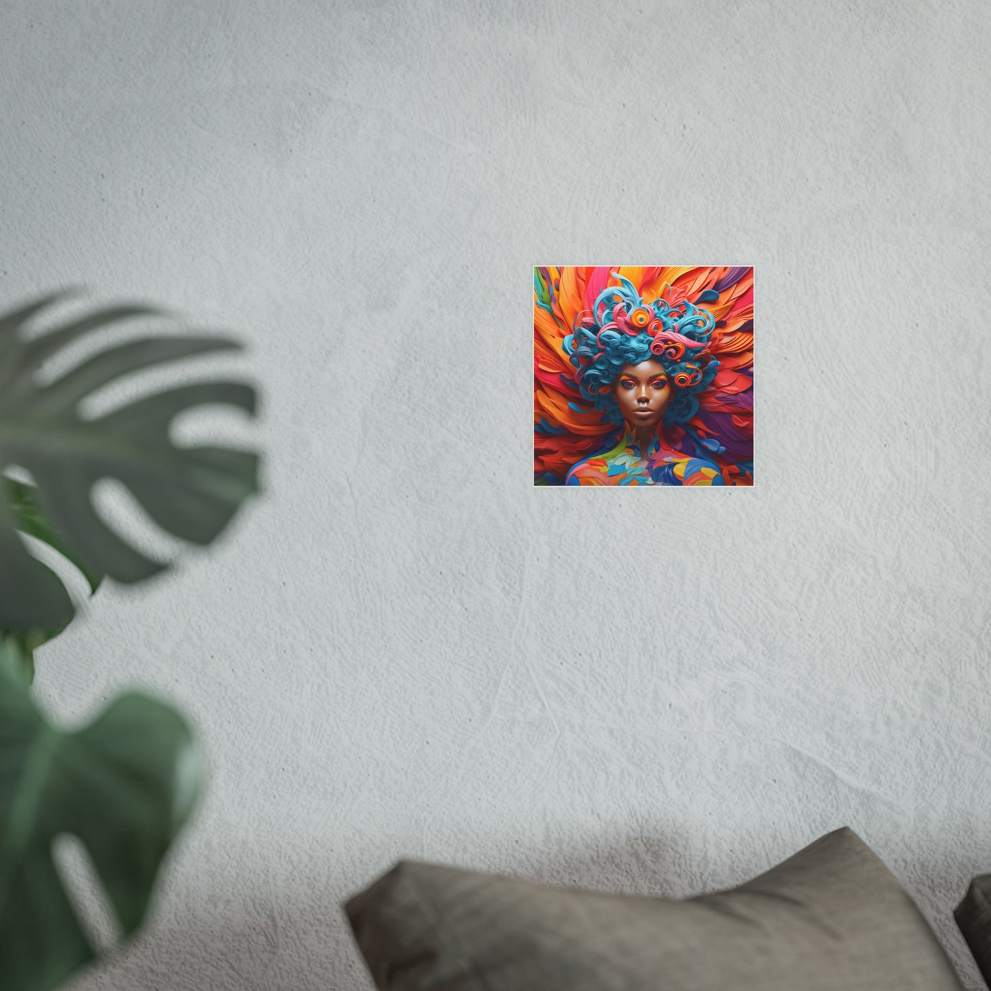 ThurmanatorX Art | Bloomstorm Deity | Aphrochrysalis | Satin Wall Art Print
