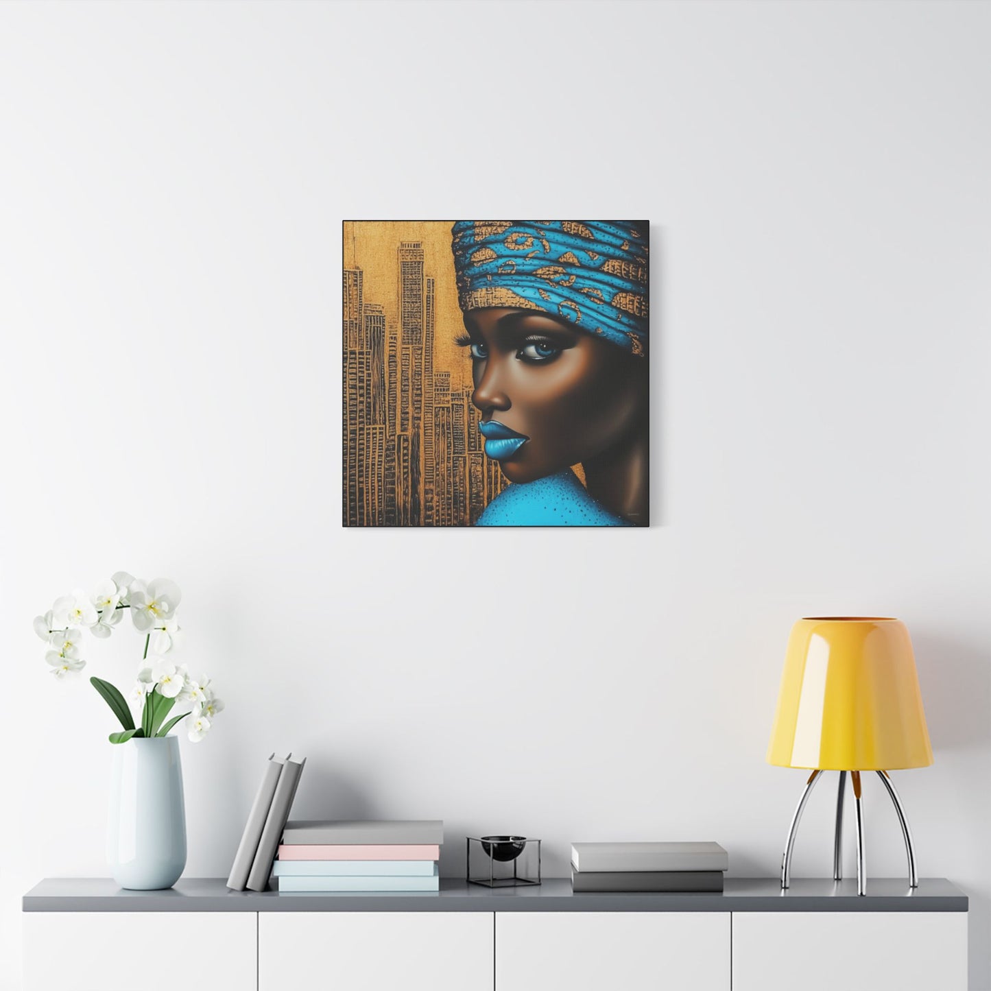ThurmanatorX Art | Zariah, Eyes of the Metropolis | Aphrochrysalis | Satin Canvas Art Print